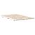 Cadru de pat de podea Alb 120 x190 cm Lemn masiv de pin GartenMobel Dekor