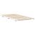 Cadru de pat de podea Alb 75 x 190 cm Lemn masiv de pin GartenMobel Dekor