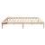 Cadru de pat natural 200 x 200 cm Lemn de pin masiv GartenMobel Dekor
