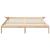 Cadru de pat natural 200 x 200 cm Lemn de pin masiv GartenMobel Dekor