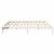 Cadru de pat Alb 200 x 200 cm Lemn de pin masiv GartenMobel Dekor
