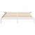 Cadru de pat Alb 200 x 200 cm Lemn de pin masiv GartenMobel Dekor