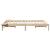 Cadru de pat natural 135 x 190 cm Lemn de pin masiv GartenMobel Dekor