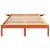 Cadru de pat Maroniu cerat 135 x 190 cm Lemn de pin masiv GartenMobel Dekor