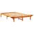 Cadru de pat Maroniu cerat 135 x 190 cm Lemn de pin masiv GartenMobel Dekor