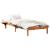 Cadru de pat Maroniu cerat 100 x 200 cm Lemn de pin masiv GartenMobel Dekor