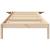 Cadru de pat natural 90 x 190 cm Lemn de pin masiv GartenMobel Dekor
