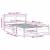 Cadru de pat Maroniu cerat 120 x 200 cm Lemn de pin masiv GartenMobel Dekor