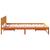 Cadru de pat Maroniu cerat 120 x 200 cm Lemn de pin masiv GartenMobel Dekor