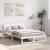 Cadru de pat cu headboard Alb 135 x 190 cm Lemn de pin masiv GartenMobel Dekor