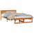 Cadru de pat Maroniu cerat 135 x 190 cm Lemn de pin masiv GartenMobel Dekor