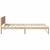 Cadru de pat natural 100 x 200 cm Lemn de pin masiv GartenMobel Dekor