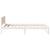 Cadru de pat cu headboard Alb 100 x 200 cm Lemn de pin masiv GartenMobel Dekor