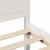 Cadru de pat cu headboard Alb 100 x 200 cm Lemn de pin masiv GartenMobel Dekor
