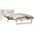 Cadru de pat cu headboard natural 80 x 200 cm Lemn de pin masiv GartenMobel Dekor