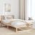 Cadru de pat cu headboard natural 80 x 200 cm Lemn de pin masiv GartenMobel Dekor