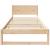 Cadru de pat cu headboard natural 80 x 200 cm Lemn de pin masiv GartenMobel Dekor