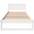 Cadru de pat cu headboard Alb 80 x 200 cm Lemn de pin masiv GartenMobel Dekor