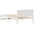 Cadru de pat cu headboard Alb 80 x 200 cm Lemn de pin masiv GartenMobel Dekor