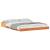 Cadru de pat Maroniu cerat 150 x 200 cm Lemn de pin masiv GartenMobel Dekor
