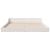 Cadru de pat Alb 135 x 190 cm Lemn de pin masiv GartenMobel Dekor