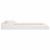 Cadru de pat Alb 135 x 190 cm Lemn de pin masiv GartenMobel Dekor