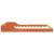Cadru de pat Maroniu cerat 135 x 190 cm Lemn de pin masiv GartenMobel Dekor