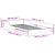 Cadru de pat Alb 100 x 200 cm Lemn de pin masiv GartenMobel Dekor
