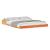 Cadru de pat Maroniu cerat 140 x 210 cm Lemn de pin masiv GartenMobel Dekor
