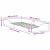Cadru de pat Maroniu cerat 100 x 220 cm Lemn de pin masiv GartenMobel Dekor