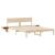 Cadru de pat cu headboard Maro 160 x 200 cm Lemn de pin masiv GartenMobel Dekor