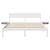 Cadru de pat cu headboard Alb 160 x 200 cm Lemn de pin masiv GartenMobel Dekor