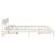 Cadru de pat cu headboard Alb 160 x 200 cm Lemn de pin masiv GartenMobel Dekor