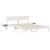 Cadru de pat cu headboard Alb 160 x 200 cm Lemn de pin masiv GartenMobel Dekor
