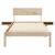 Cadru de pat cu headboard Maro 100 x 200 cm Lemn de pin masiv GartenMobel Dekor