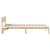 Cadru de pat cu headboard Maro 100 x 200 cm Lemn de pin masiv GartenMobel Dekor