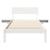 Cadru de pat cu headboard Alb 90 x 200 cm Lemn de pin masiv GartenMobel Dekor