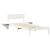 Cadru de pat cu headboard Alb 80 x 200 cm Lemn de pin masiv GartenMobel Dekor