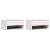 Noptieră 2 pcs Alb 50 x 32,5 x 24 cm Lemn masiv de pin GartenMobel Dekor