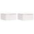 Noptieră 2 pcs Alb 37 x 35 x 18,5 cm Lemn masiv de pin GartenMobel Dekor