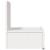 Noptieră cu sertar Alb 44 x 32,5 x 40 cm Lemn masiv de pin GartenMobel Dekor