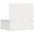 Noptieră 2 pcs Alb 42 x 32,5 x 40 cm Lemn masiv de pin GartenMobel Dekor