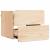 Noptieră cu sertar 2 pcs Maro 39 x 34 x 33 cm Lemn masiv de pin GartenMobel Dekor