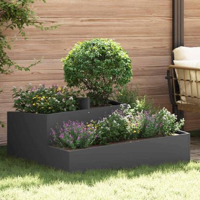 Vază pentru Grădină Negru 100 x 100 x 50 cm GartenMobel Dekor