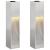 Lampa de parcurs LED solar 2 pcs Oţel inoxidabil GartenMobel Dekor