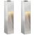 Lampa de parcurs LED solar 2 pcs Galvanizat Galvanizat GartenMobel Dekor