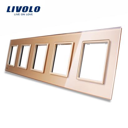 Rama cvintuplu din sticla Livolo SmartElectro IntelligentHouse