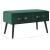 Banchetă cu sertare, verde, 80 cm, catifea   GartenMobel Dekor
