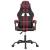 Scaun de gaming pivotant, negru și roșu vin, piele ecologică GartenMobel Dekor