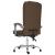 Fotoliu de birou rabatabil cu masaj, maro, textil GartenMobel Dekor